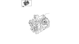 двигатель 87542023 для трактора колесного New Holland T6090
