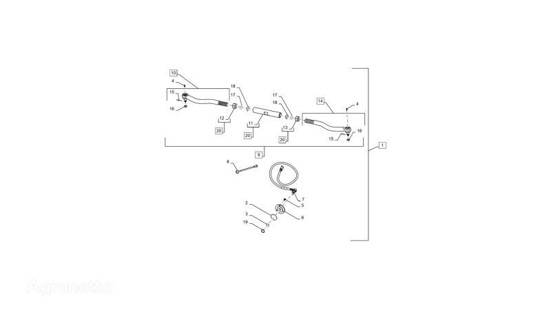 электропроводка New Holland T6090 T6070 Przewod przedluzaj 87674613 87674613 для трактора колесного New Holland T6090 T6070