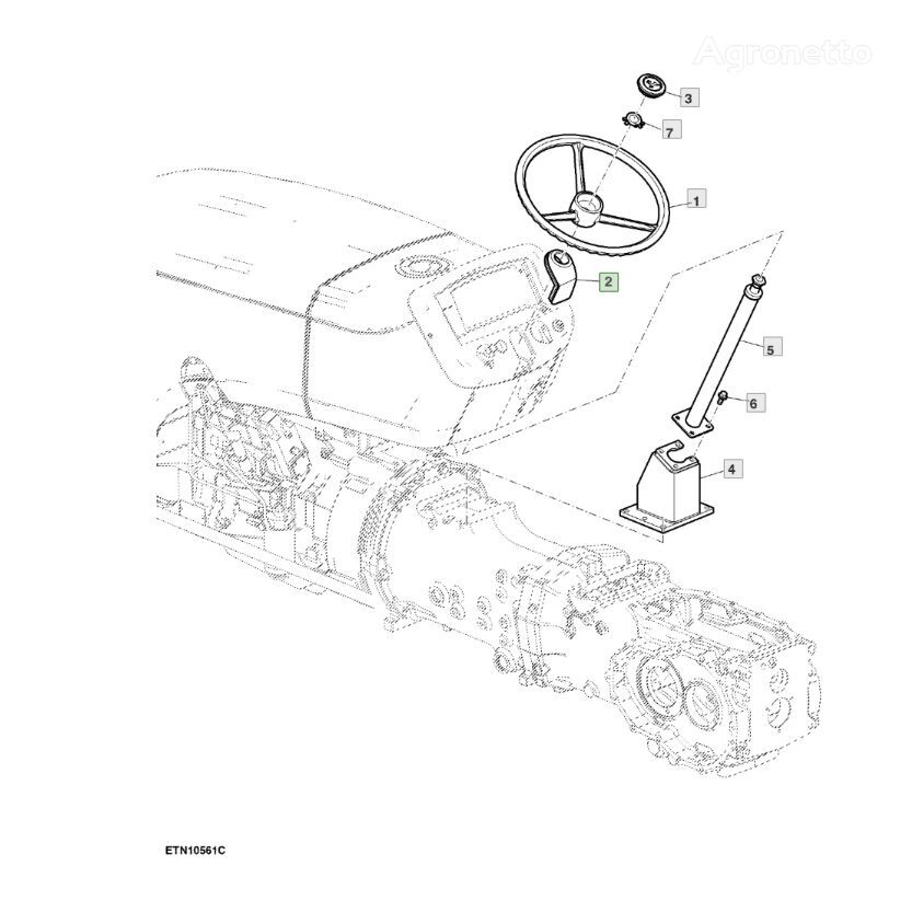 крепежные элементы boot  R281487 для трактора колесного John Deere