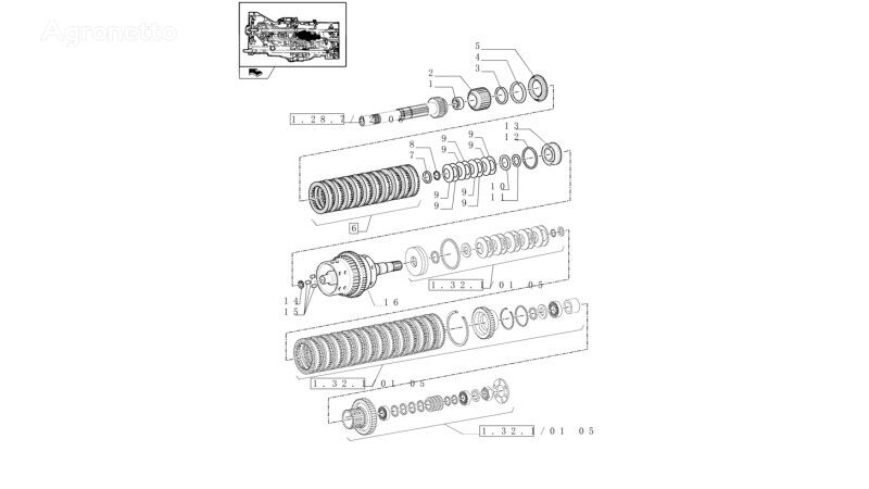 подшипник rolkowe stożkowe 40mm id x 75mm od x 26mm w 5172328 для трактора колесного New Holland T6010