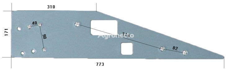 полевая доска L HARDOX500 для плуга Brix 415301/L